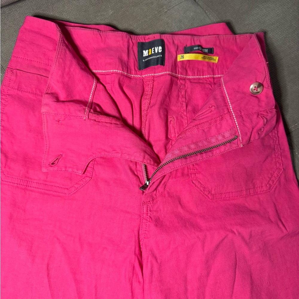 Maeve Hot Pink High-Rise Women’s Jeans